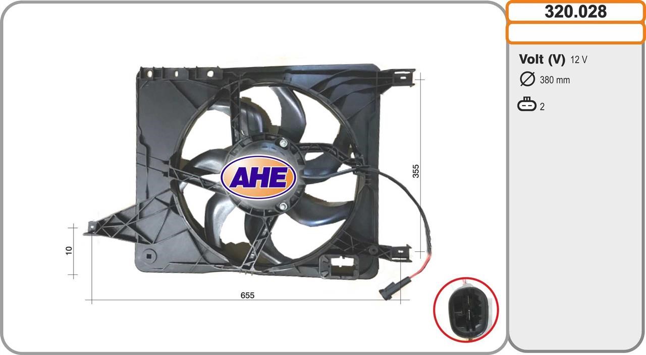 AHE 320.028 Fan, radiator 320028