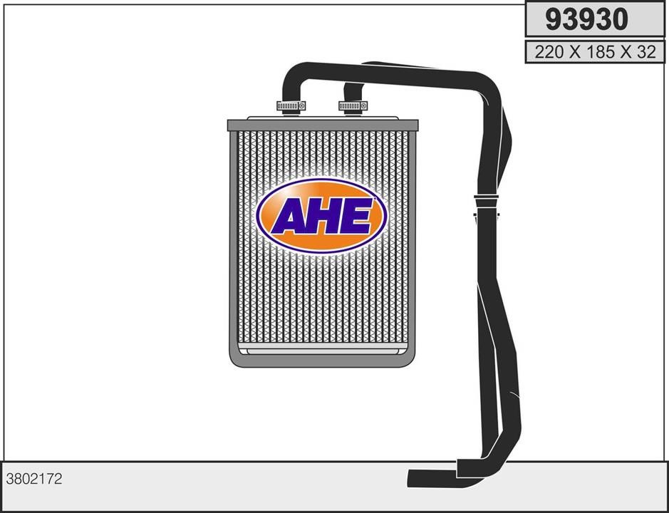 AHE 93930 Heat Exchanger, interior heating 93930