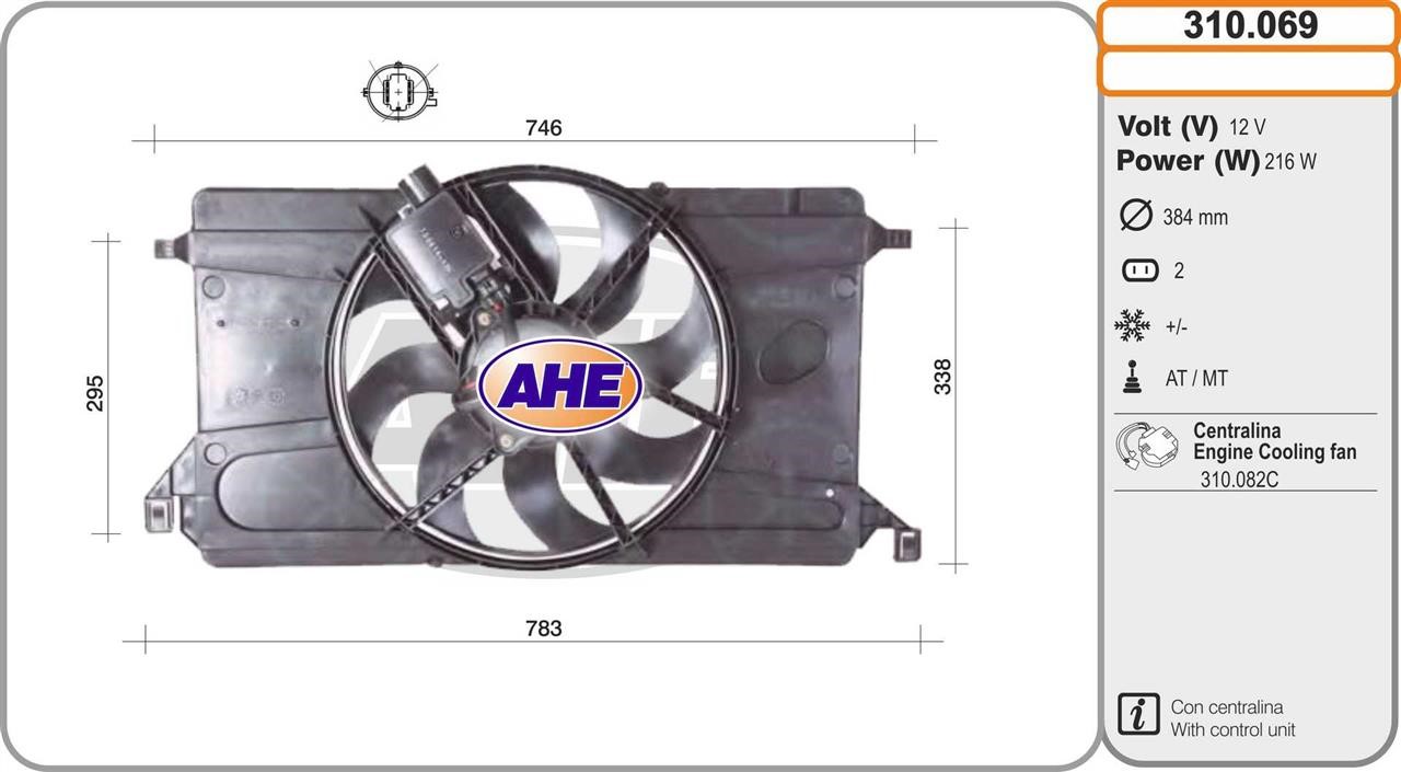 AHE 310.069 Fan, radiator 310069