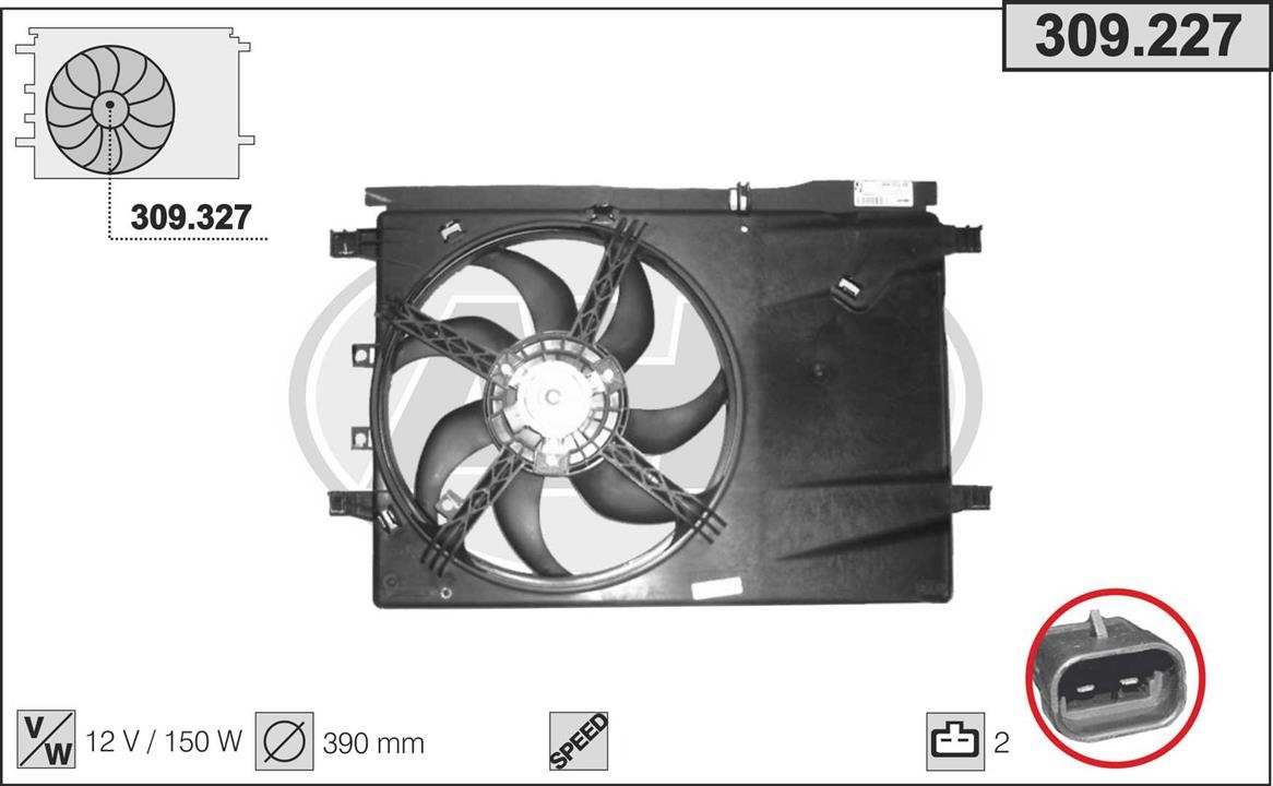 AHE 309.227 Fan, radiator 309227