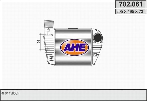 AHE 702.061 Intercooler, charger 702061