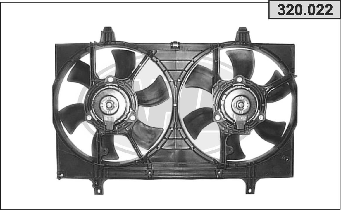 AHE 320.022 Fan, radiator 320022