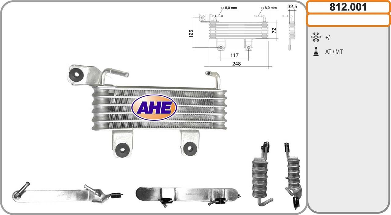 AHE 812.001 Oil Cooler, engine oil 812001