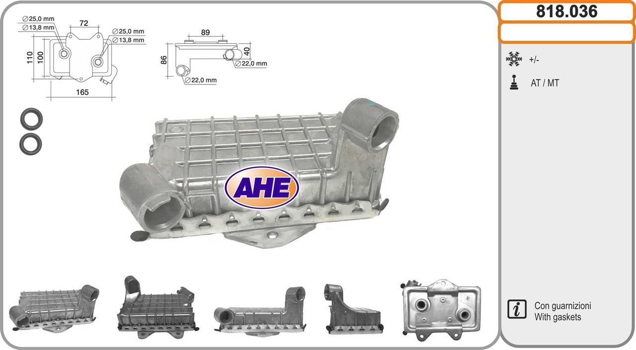 AHE 818.036 Oil Cooler, engine oil 818036