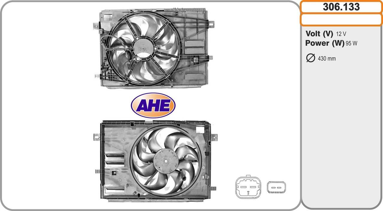 AHE 306.133 Hub, engine cooling fan wheel 306133