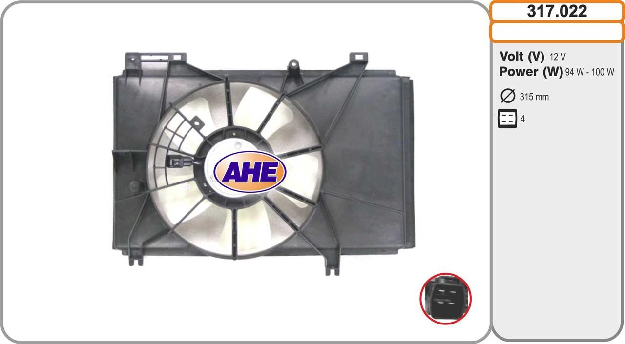 AHE 317.022 Hub, engine cooling fan wheel 317022