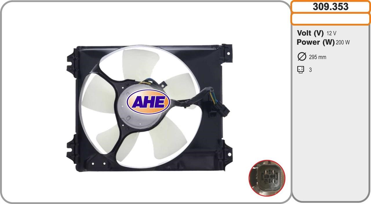 AHE 309.353 Hub, engine cooling fan wheel 309353