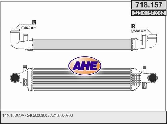 AHE 718.157 Intercooler, charger 718157