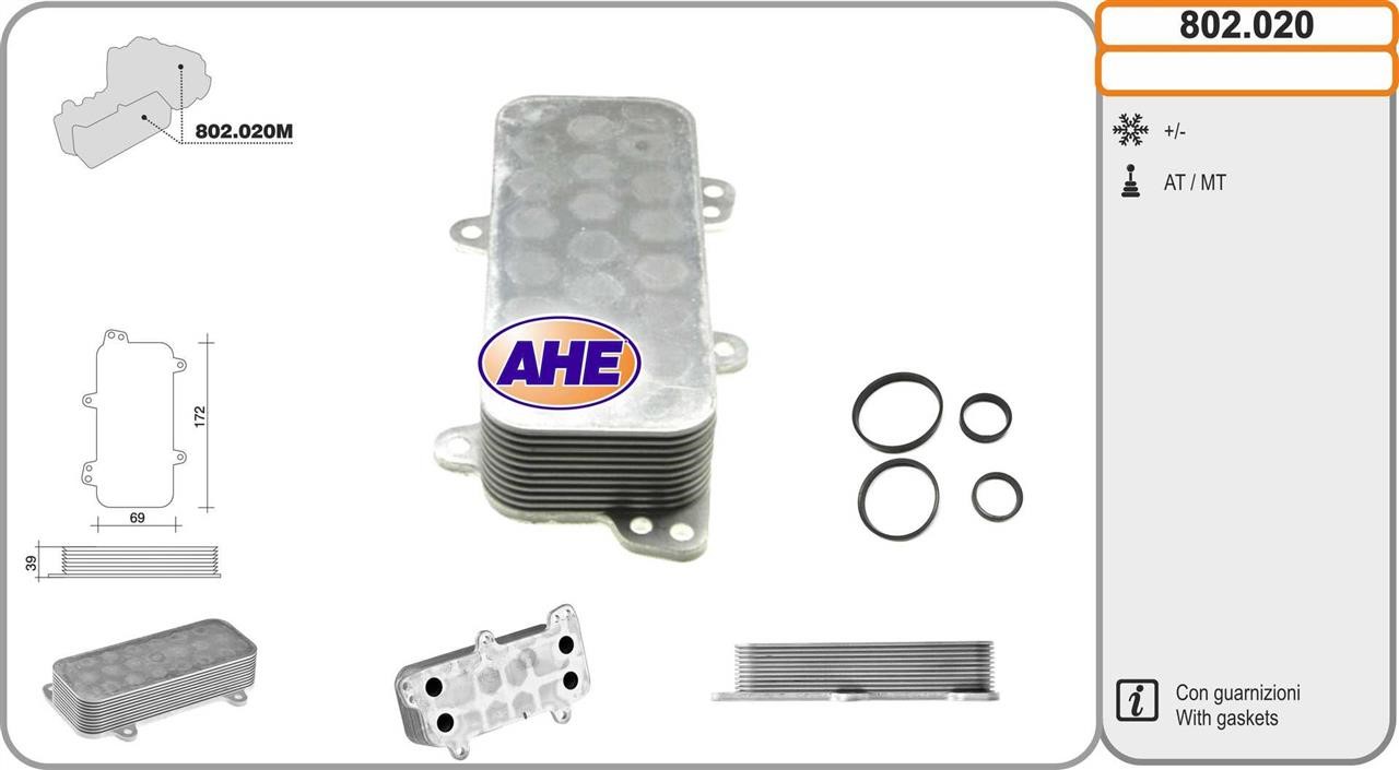 AHE 802.020 Oil Cooler, engine oil 802020