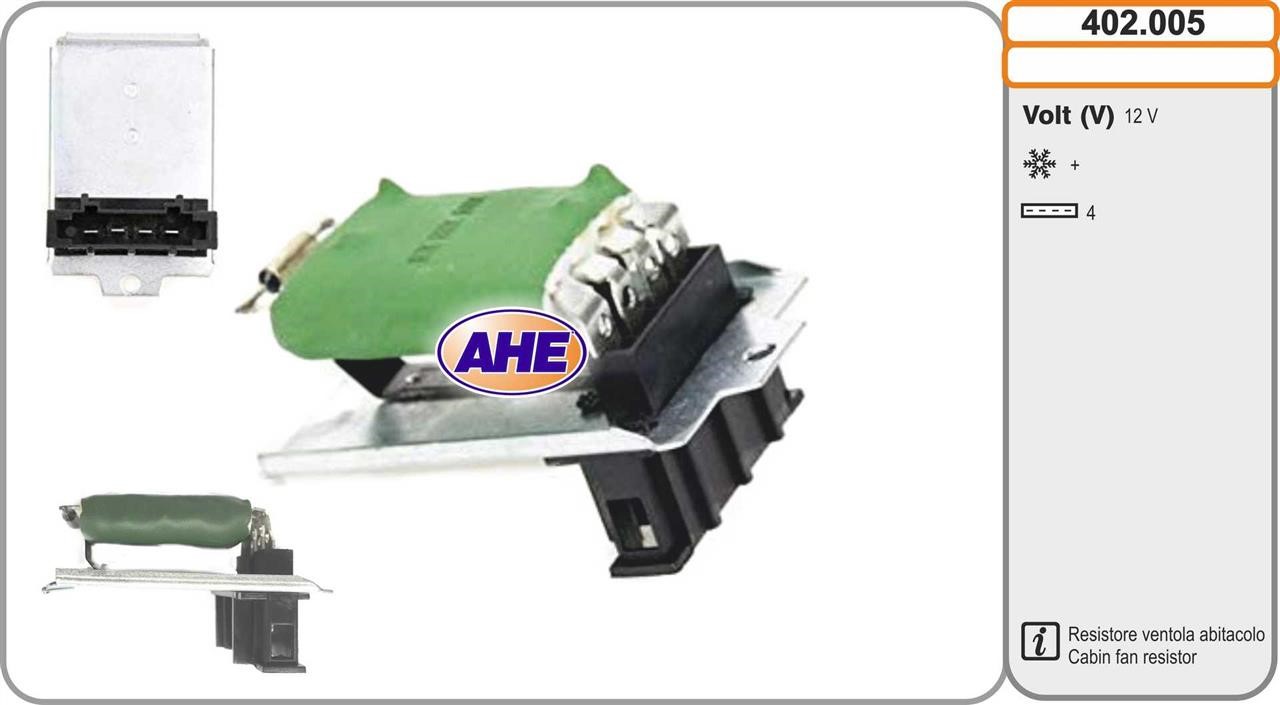 AHE 402.005 Pre-resistor, electro motor radiator fan 402005