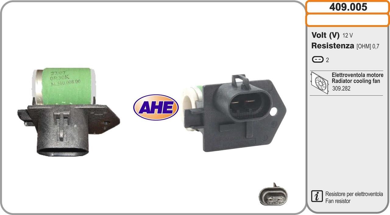 AHE 409.005 Pre-resistor, electro motor radiator fan 409005