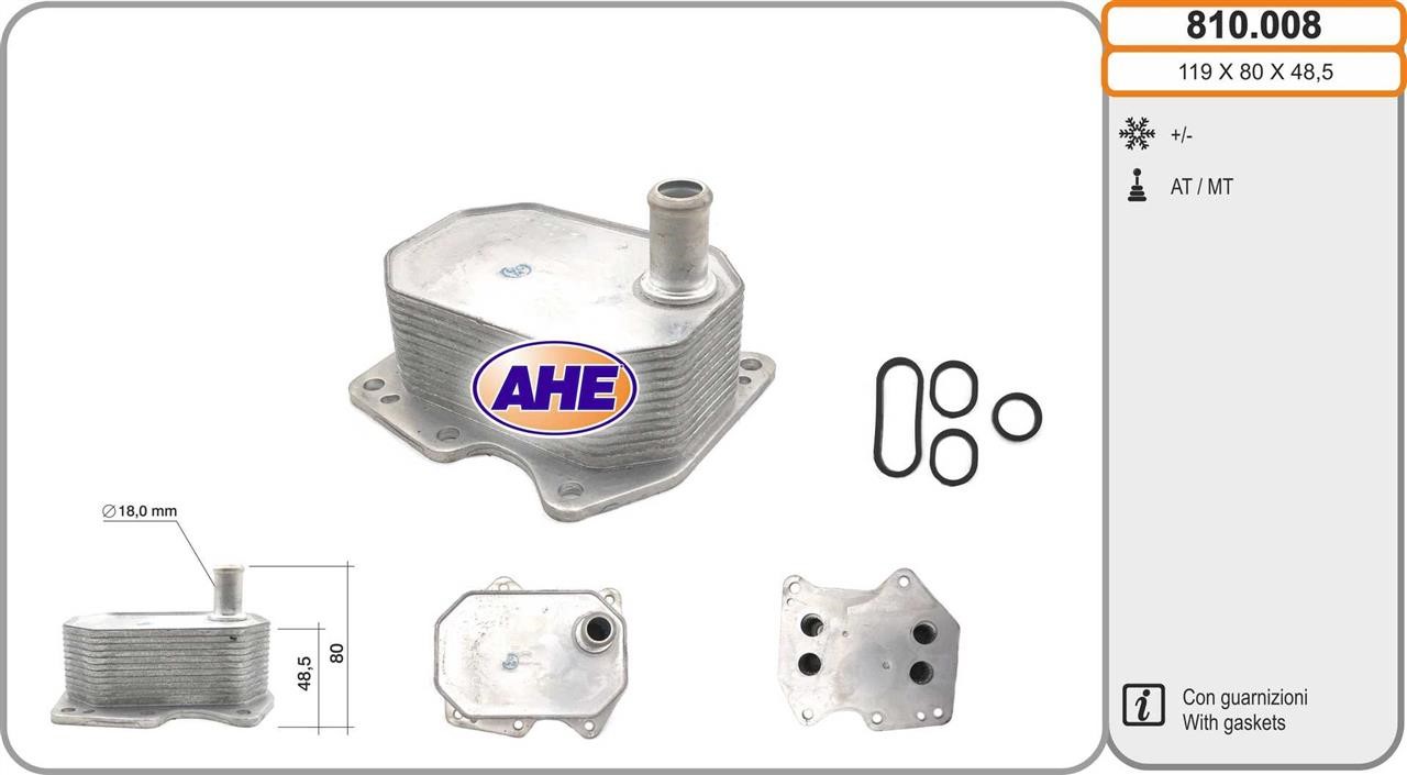 AHE 810.008 Oil Cooler, engine oil 810008