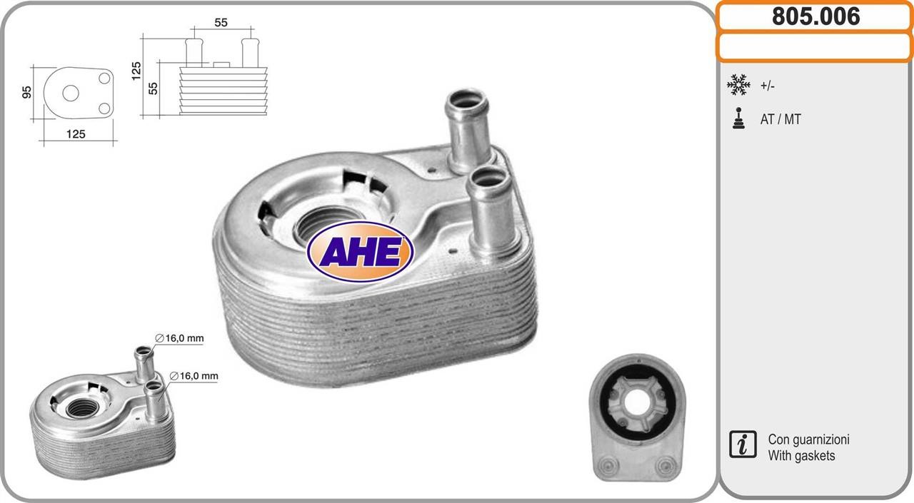 AHE 805.006 Oil Cooler, engine oil 805006