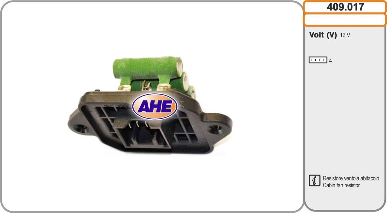 AHE 409.017 Pre-resistor, electro motor radiator fan 409017