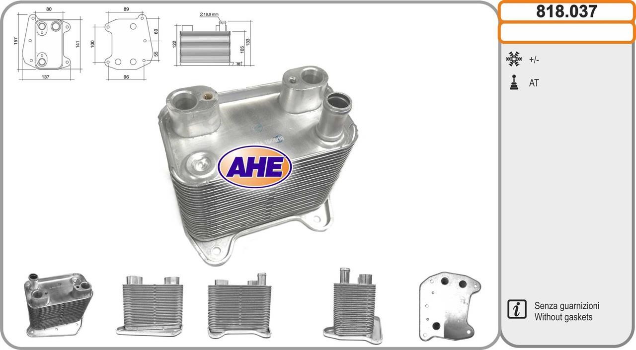 AHE 818.037 Oil Cooler, engine oil 818037