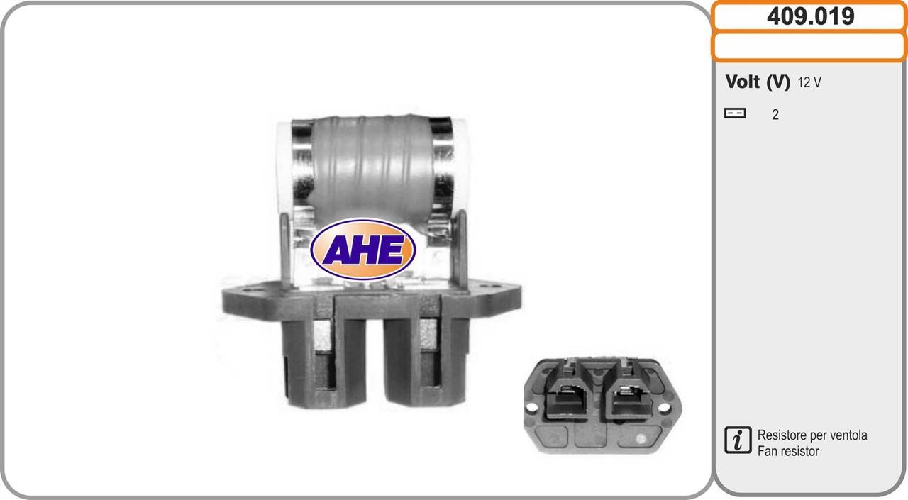 AHE 409.019 Pre-resistor, electro motor radiator fan 409019