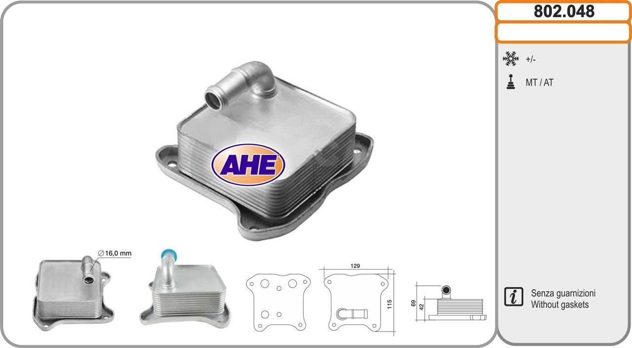 AHE 802.048 Oil Cooler, engine oil 802048