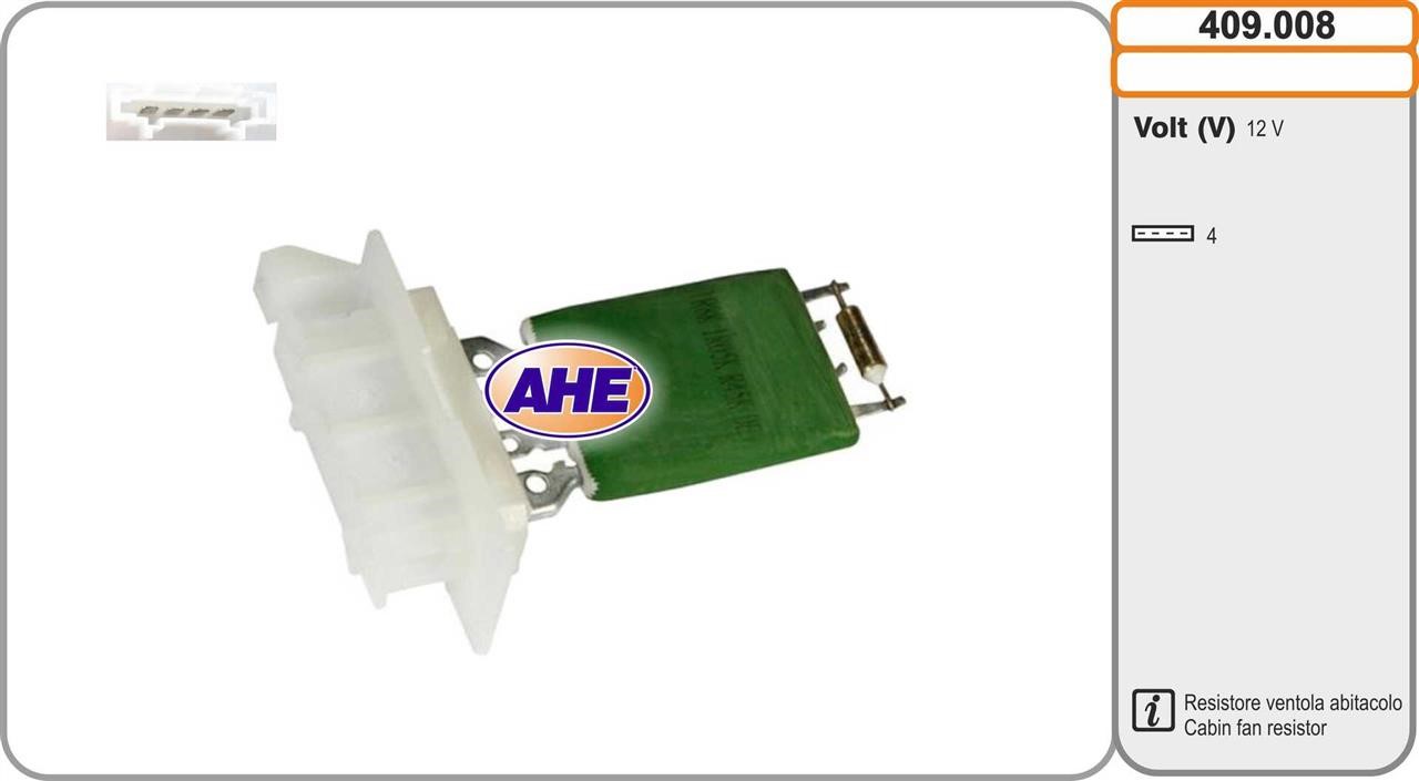 AHE 409.008 Pre-resistor, electro motor radiator fan 409008