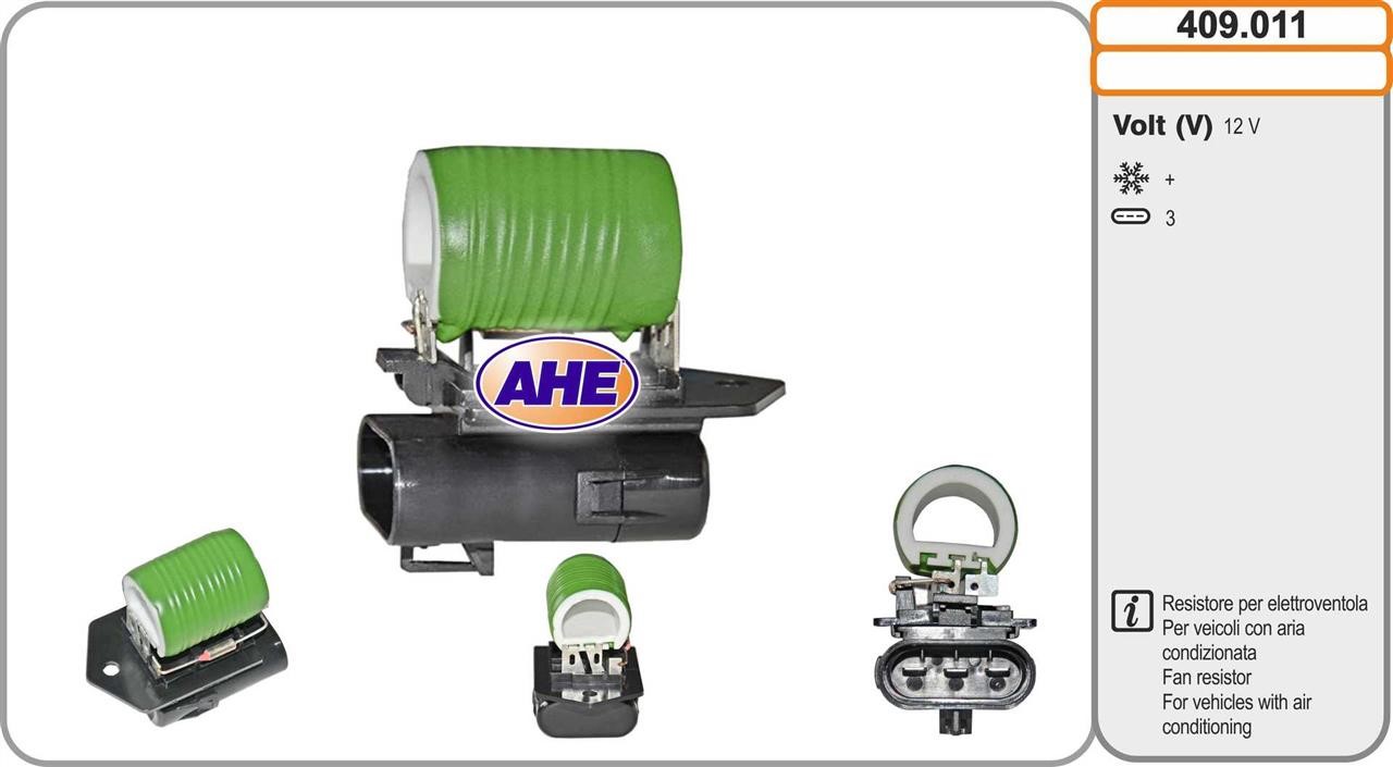 AHE 409.011 Pre-resistor, electro motor radiator fan 409011