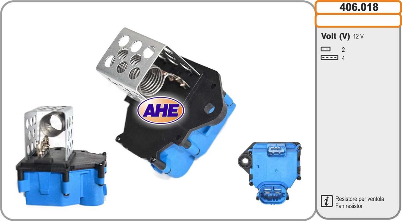 AHE 406.018 Pre-resistor, electro motor radiator fan 406018