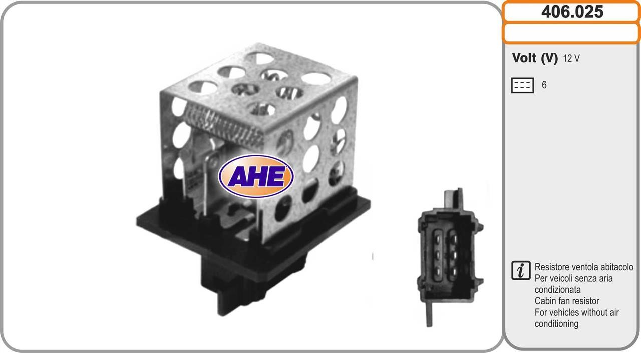 AHE 406.025 Pre-resistor, electro motor radiator fan 406025