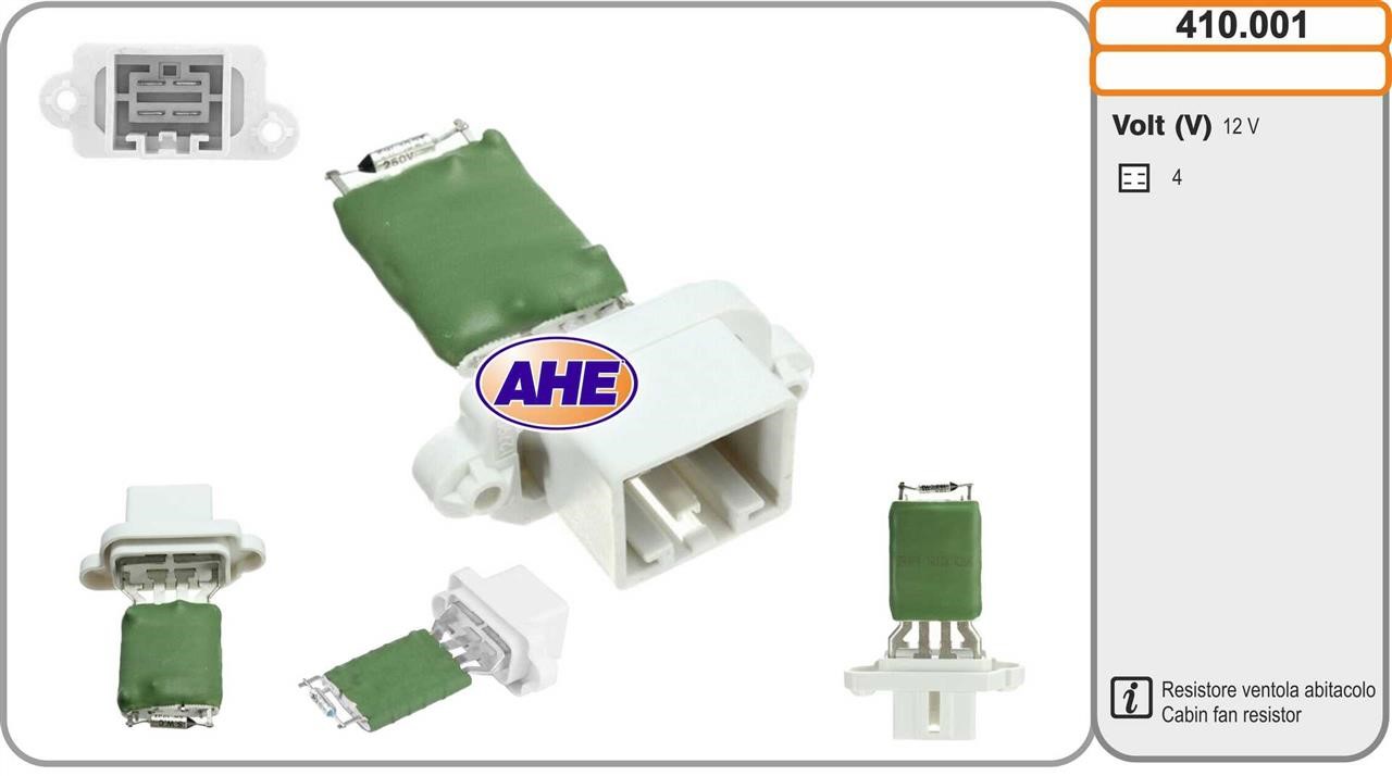AHE 410.001 Pre-resistor, electro motor radiator fan 410001