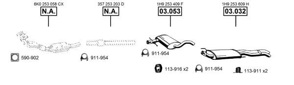 VA032260 Asmet Exhaust system