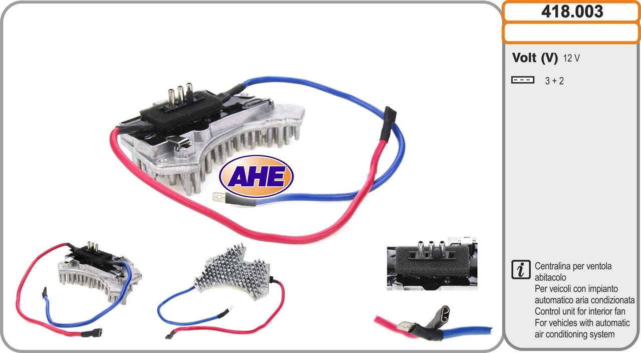 AHE 418.003 Control Unit, electric fan (engine cooling) 418003
