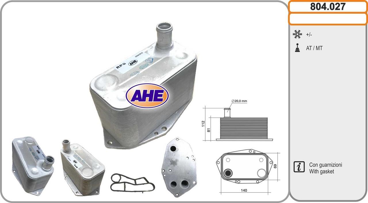 AHE 804.027 Oil Cooler, engine oil 804027