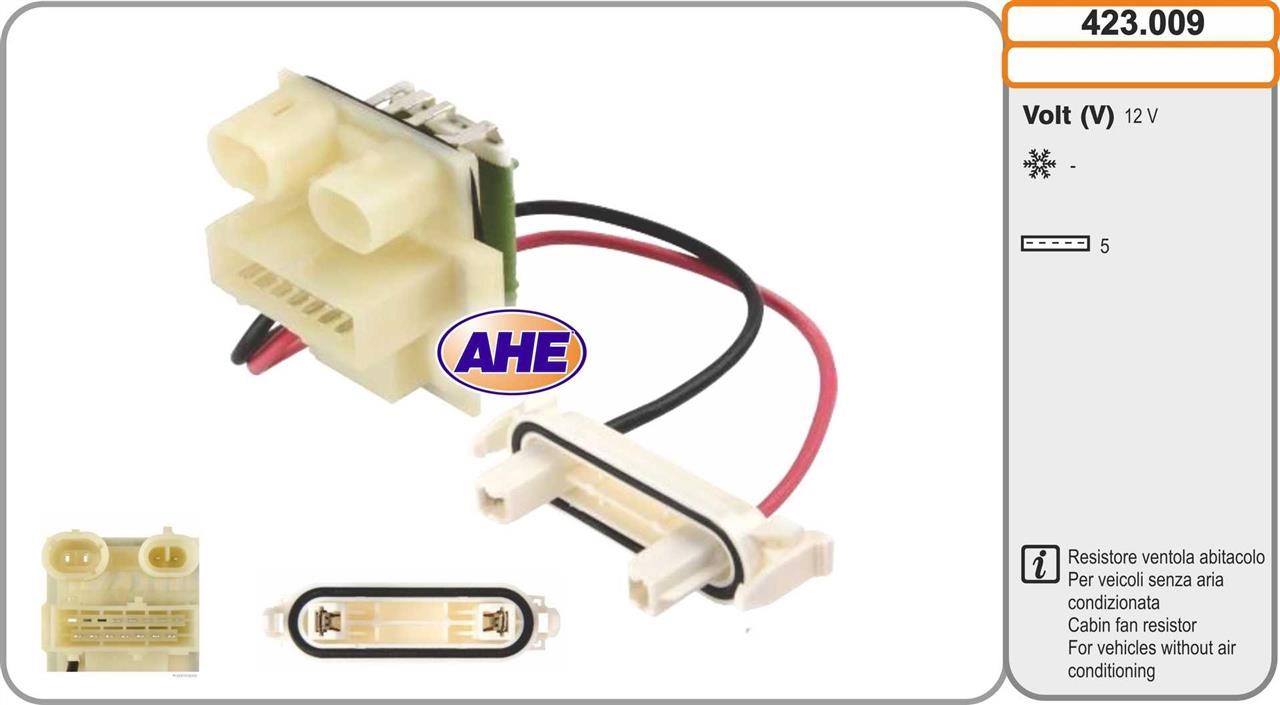 AHE 423.009 Pre-resistor, electro motor radiator fan 423009