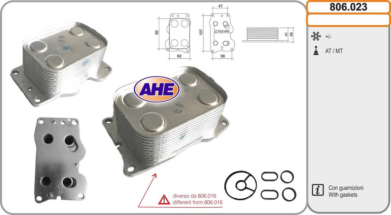 AHE 806.023 Oil Cooler, engine oil 806023