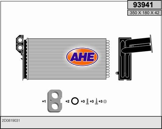 AHE 93941 Heat exchanger, interior heating 93941