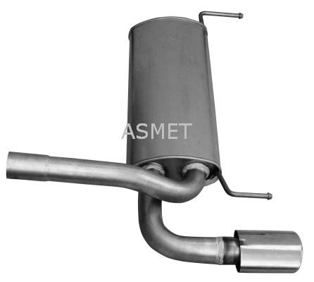 Rear silencer Opel Astra J: 05253 Asmet Muffler assy