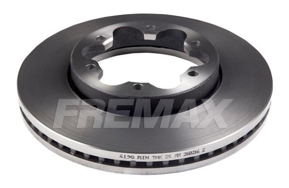 Fremax BD6190 Front brake disc ventilated BD6190