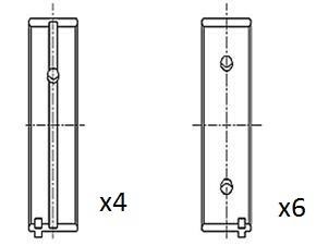 FAI BM1054-STD Crankshaft Bearings BM1054STD