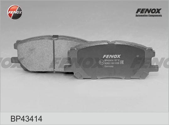 Fenox BP43414 Brake Pad Set, disc brake BP43414