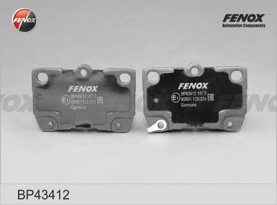 Fenox BP43412 Brake Pad Set, disc brake BP43412