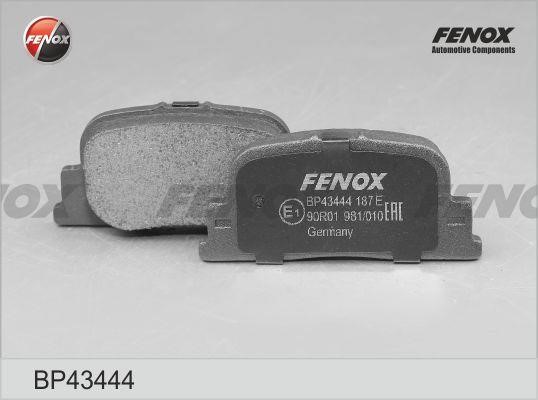 Fenox BP43444 Brake Pad Set, disc brake BP43444