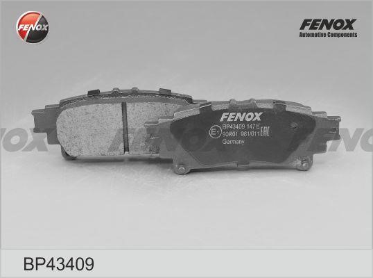 Fenox BP43409 Brake Pad Set, disc brake BP43409