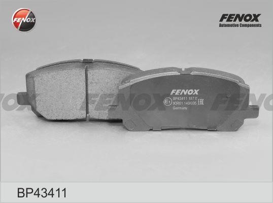 Fenox BP43411 Brake Pad Set, disc brake BP43411