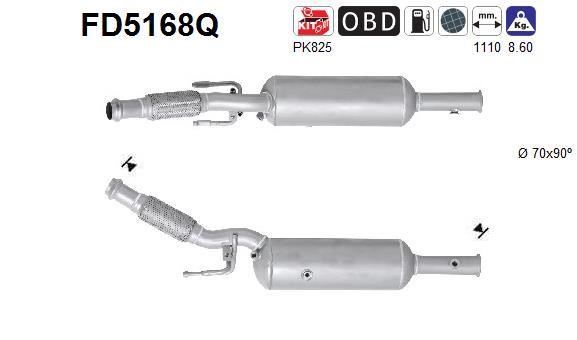 As FD5168Q Soot/Particulate Filter, exhaust system FD5168Q