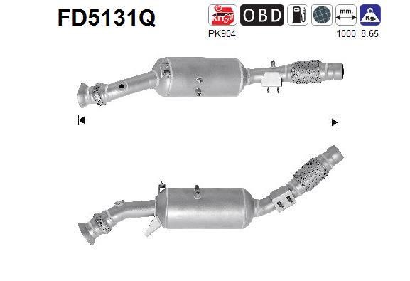 As FD5131Q Soot/Particulate Filter, exhaust system FD5131Q
