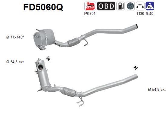 As FD5060Q Soot/Particulate Filter, exhaust system FD5060Q