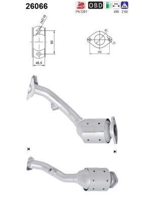 Catalyst exhaust Mitsubishi: 26066 As Catalytic Converter