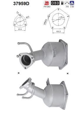 Catalyst exhaust Seat Alhambra: 37959D As Catalytic Converter