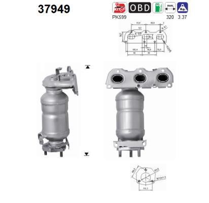 As 37949 Catalytic Converter 37949