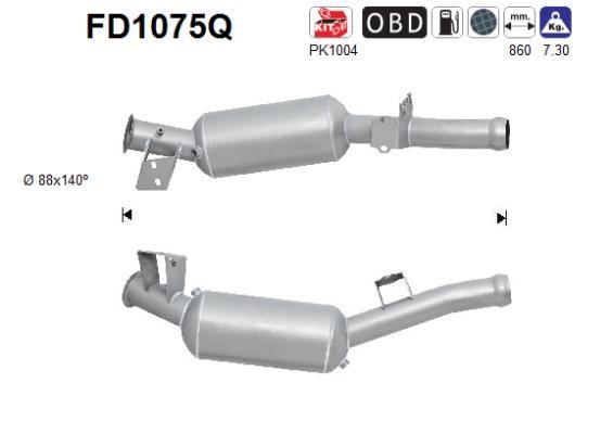 As FD1075Q Soot/Particulate Filter, exhaust system FD1075Q