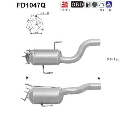 As FD1047Q Diesel particulate filter DPF FD1047Q