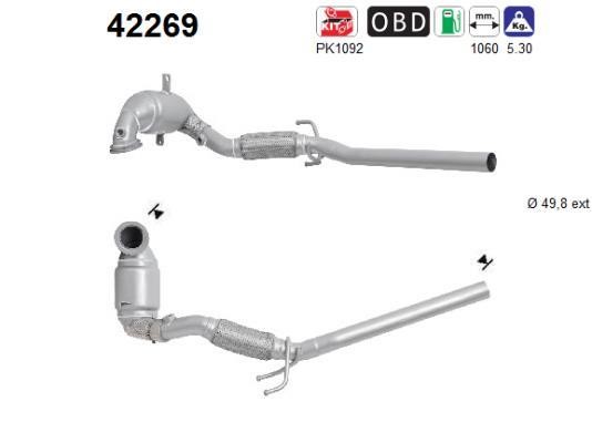Cat converter Audi A1: 42269 As Catalytic Converter