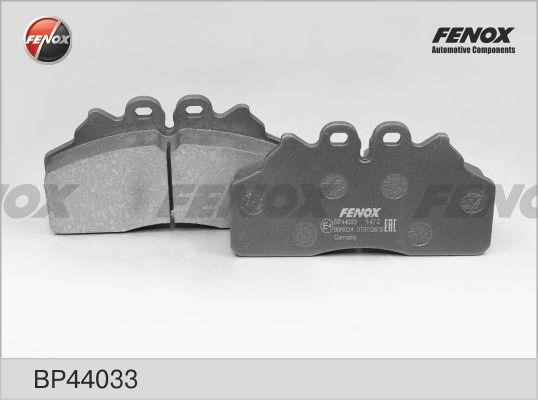 Fenox BP44033 Brake Pad Set, disc brake BP44033